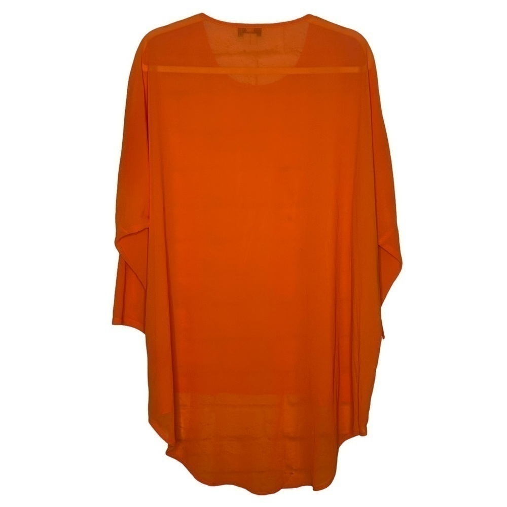 Never Fully Dressed Colorblock High Low Chiffon Blouse - Picture 4 of 15